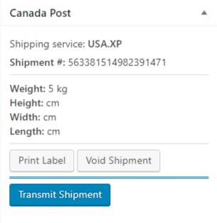 Plugin di spedizione di WooCommerce Canada Post
