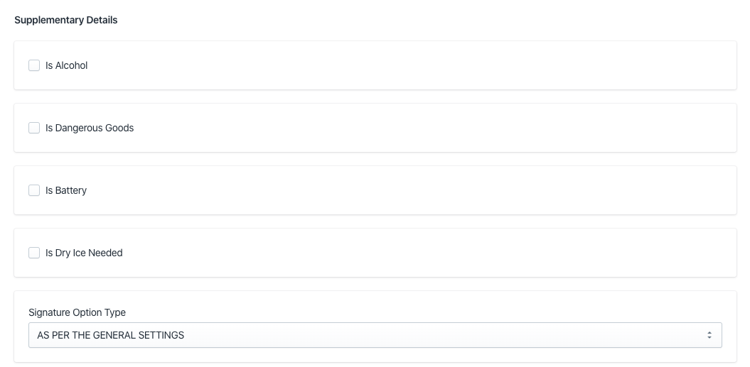 Remessas especiais da Shopify FedEx