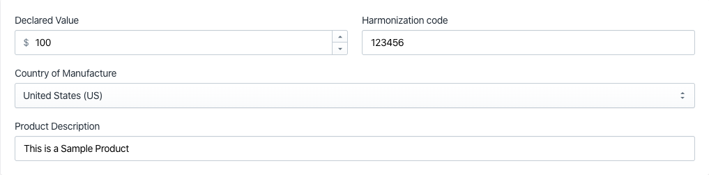 Configurações de produtos da Shopify FedEx