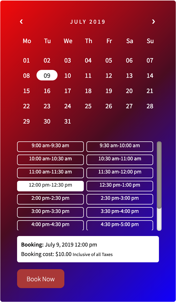Buchungskalender 4