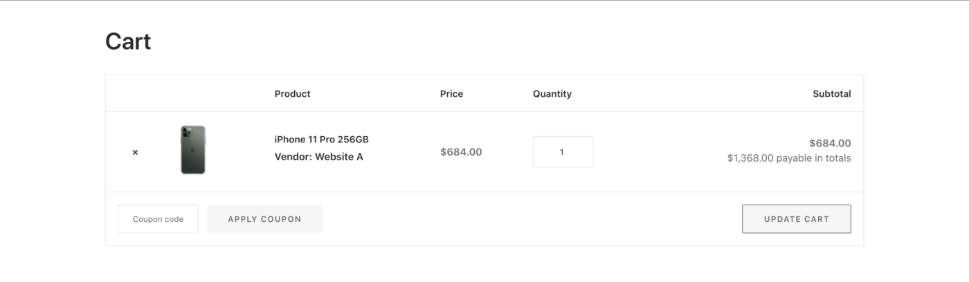 صفحة عربة woocommerce