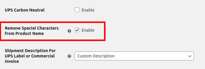 Envío UPS de WooCommerce