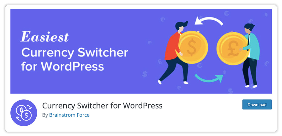 ตัวสลับสกุลเงินสำหรับ WordPress