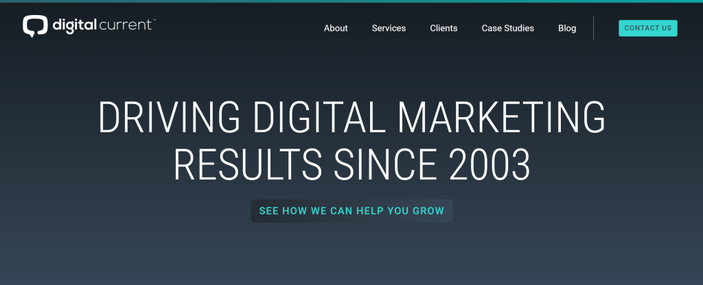 Digital Current Landingpage