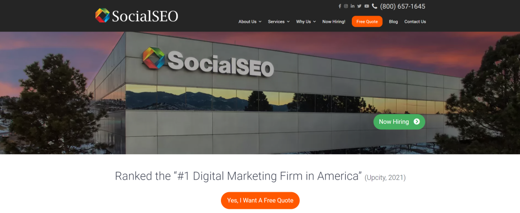 หน้า Landing Page SocialSEO