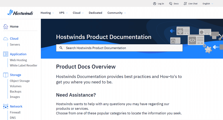 Dokumentation für den Support in Hostwinds Provider