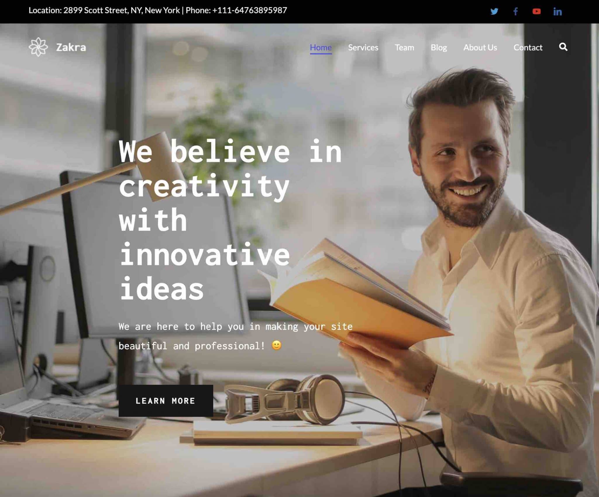 การสาธิตธุรกิจ Zakra