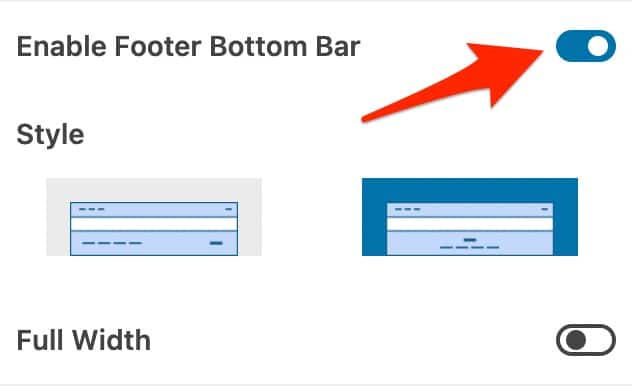 คุณสามารถปิดการใช้งานพื้นที่ลิขสิทธิ์ของคุณใน Zakra