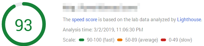 Velocidade de página com WP Rocket otimizado