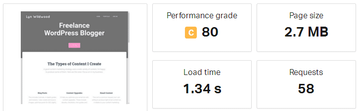 Pingdom com WP Rocket não otimizado