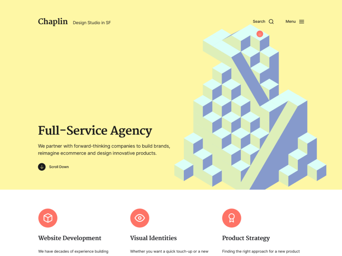 ธีม WordPress ที่มีสีสันของแชปลิน