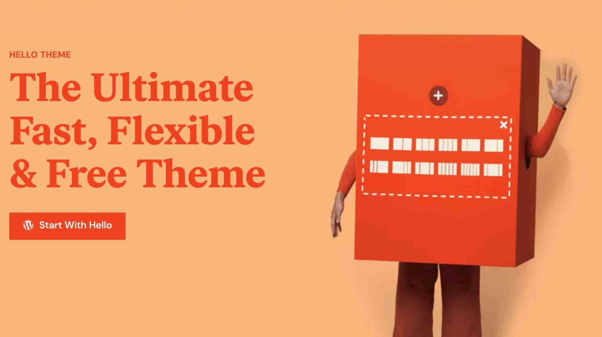 เว็บไซต์อย่างเป็นทางการของธีม Elementor Hello