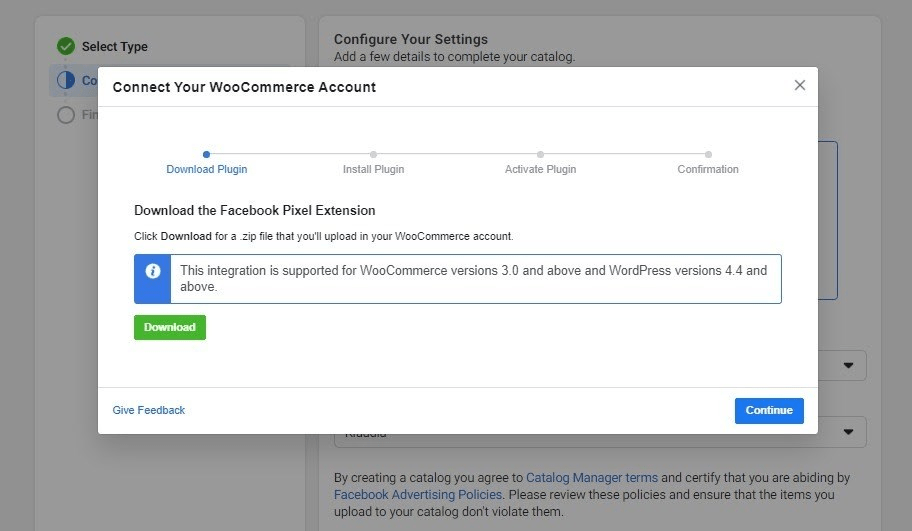 pfo-connect-facebook-woocommerce-аккаунт