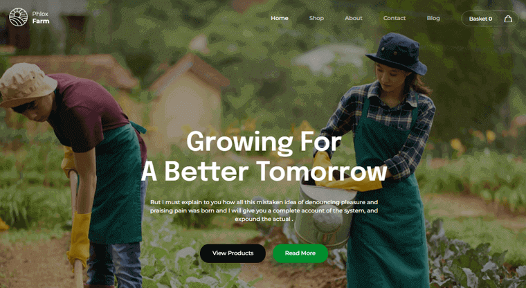 Phlox Doğa WordPress Teması