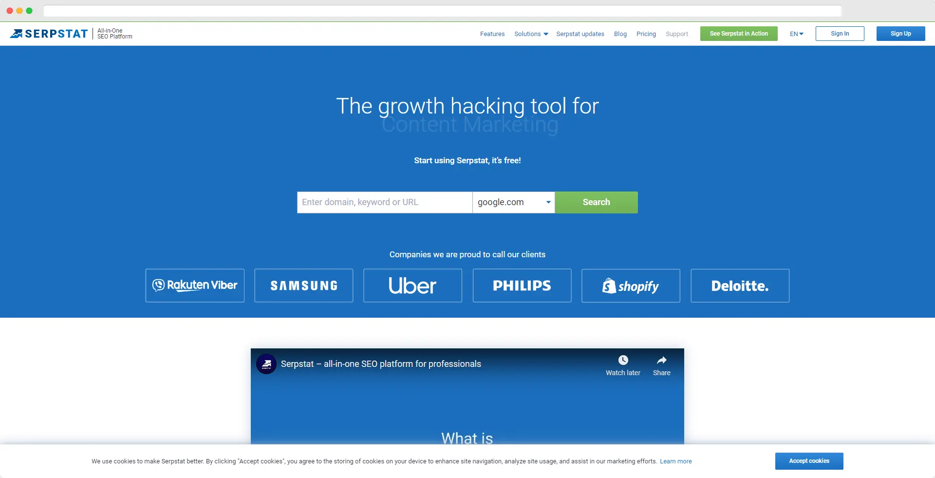 Serpstat - Herramienta SEO