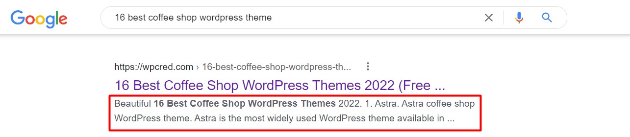 Marcado de esquema de WordPress