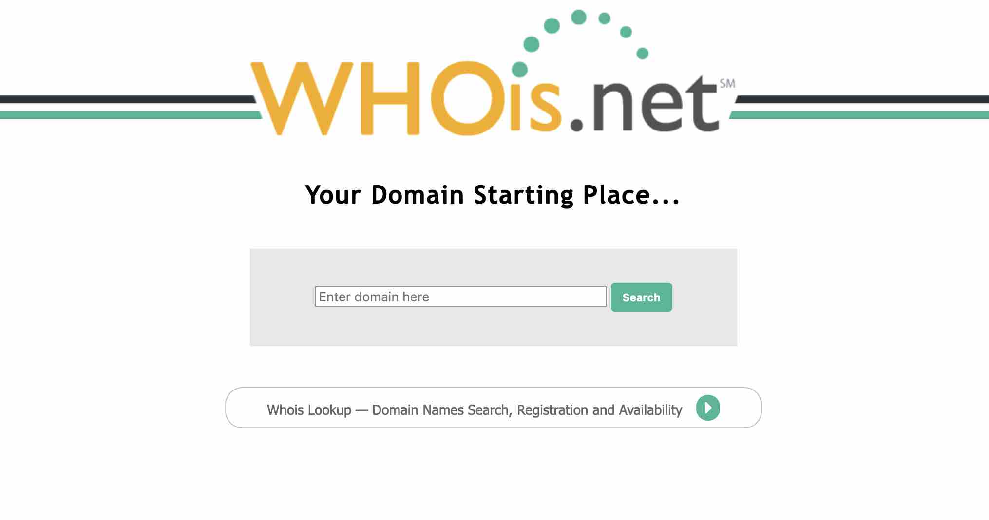 Whois.net, alan adlarının bir veritabanıdır.