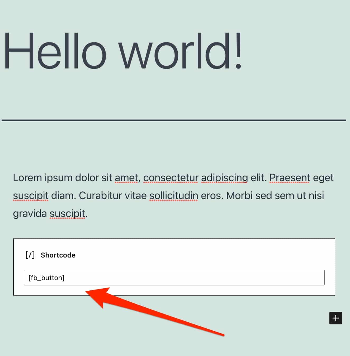 WordPressにFacebookボタンを表示するためのショートコード。