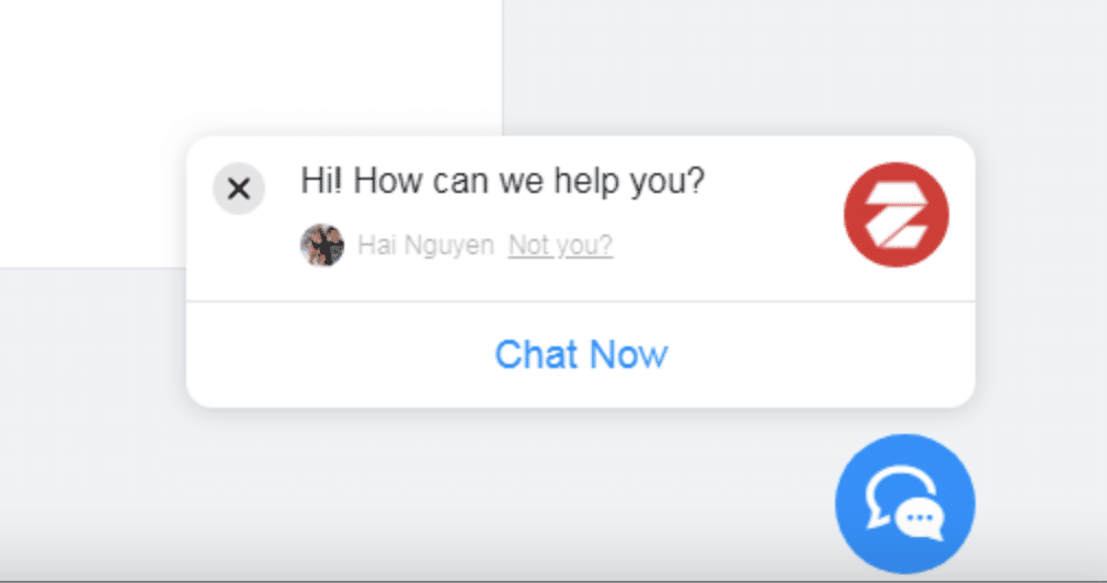 ZotaboxFacebookライブチャット。