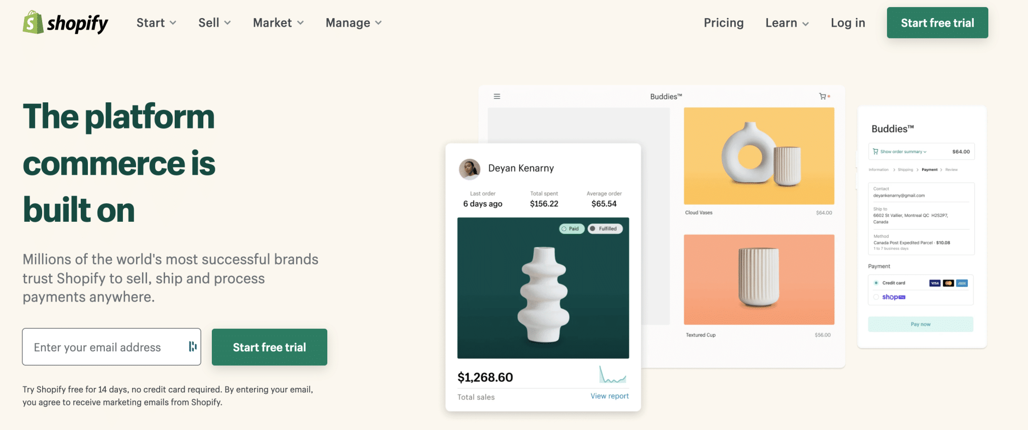 Shopifyはホストされたeコマースソリューションです。