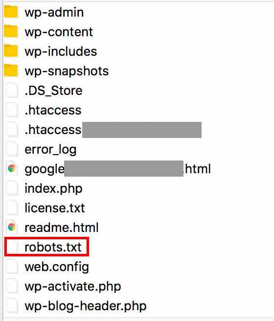 Sunucunuzdaki robots.txt dosyası.