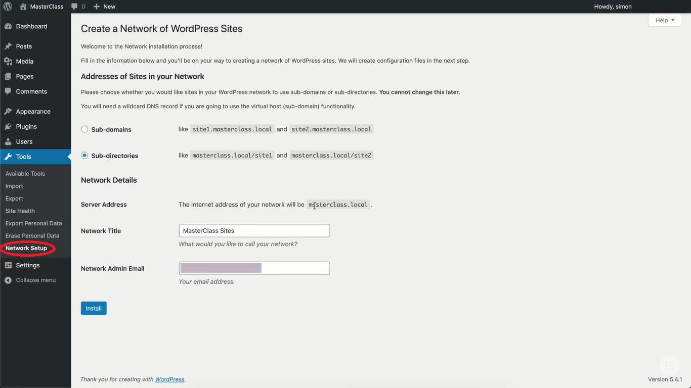 pfo-wordpress-multisite-network-setup