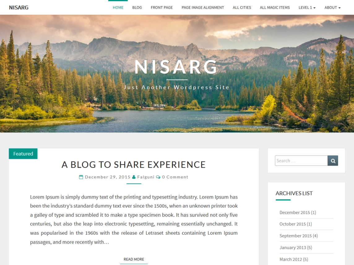 Nisarg Gutenberg WordPress 主题