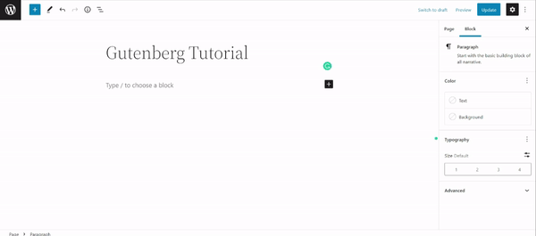 برنامج WordPress Gutenberg التعليمي