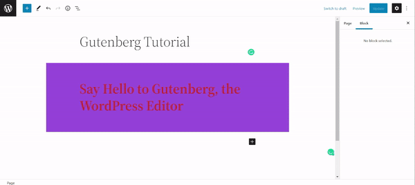 برنامج WordPress Gutenberg التعليمي