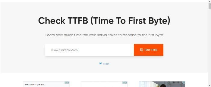 การตรวจสอบเวลาสำหรับไบต์แรกด้วย Geekflare