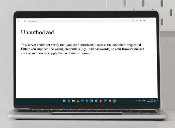 Qu'est-ce qu'un code d'erreur 401 ? (Comment le réparer sur WordPress) 2 What does a 401 error code look like?