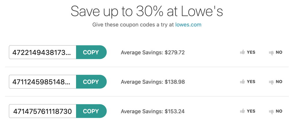 رمز قسيمة ضعيف - كوبونات متقدمة Example of a coupon code that is not very readable.