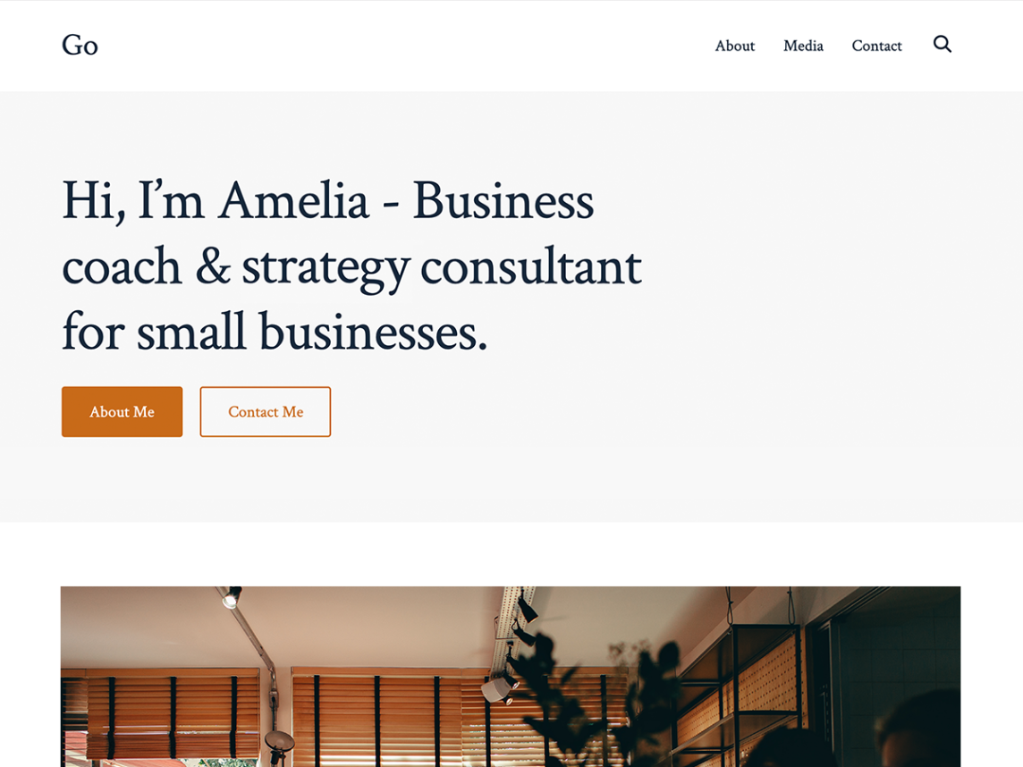 Go WordPress 비즈니스 테마