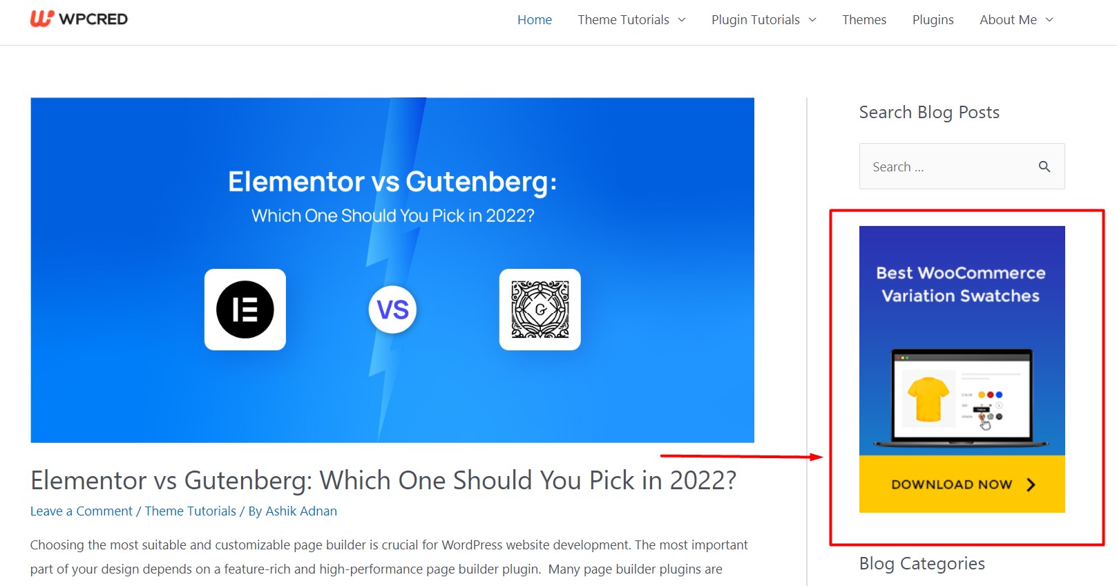 Blog vs site