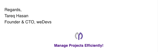 wp projektmanager e-mail