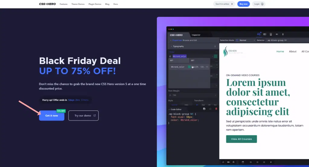 CSS Hero 黑色星期五特賣 2022(70% 折扣) - 官方 2 CSS Hero Black Friday Deals 2021