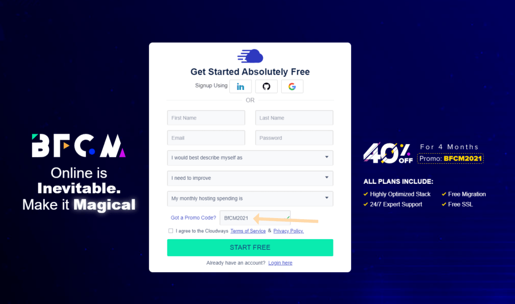 Cloudways Black Friday Deals 2022 [4개월 동안 40% 할인 + 독점 쿠폰 코드) 4 Cloudways coupon code black friday