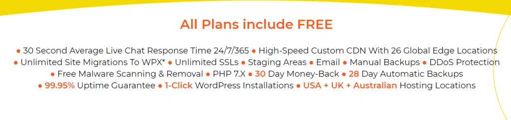 WPX Hosting Black Friday Deals 2022:支付 2 美元或 3 个月免费 11 wpx features