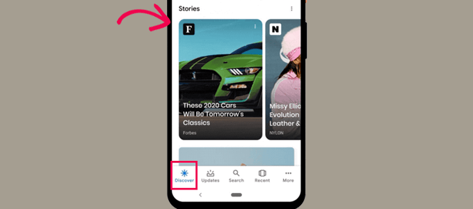 Discover 및 Google 검색 결과