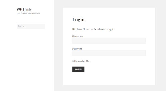 halaman login baru