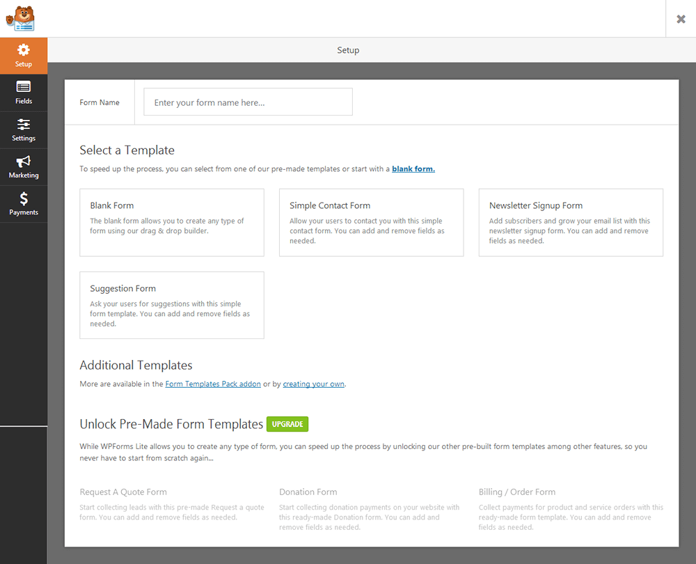 WPForms Form Builder