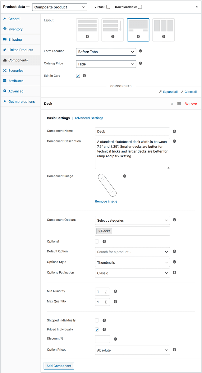 создание составных продуктов WooCommerce