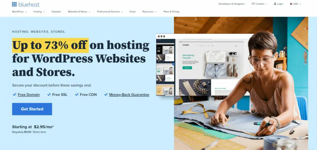 Bluehost Black Friday Cyber Monday Sale 2022 [73% de réduction + nom de domaine gratuit (en direct) 2 Bluehost black Friday sale