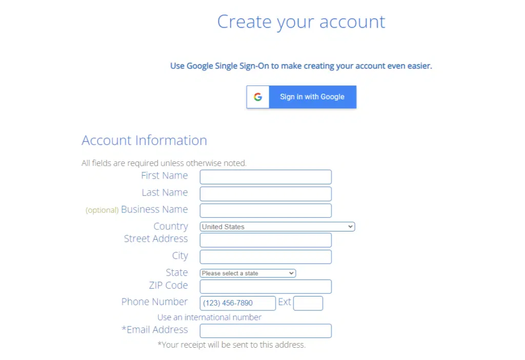 Bluehost Black Friday Cyber Monday Sale 2022 [73% de réduction + nom de domaine gratuit (en direct) 7 BlueHost create account
