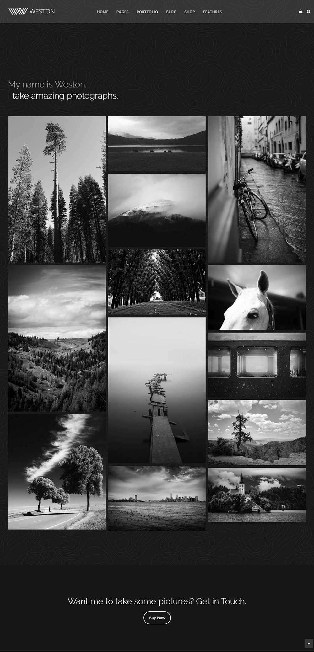 Weston - Minimal Fotoğraf Demosu