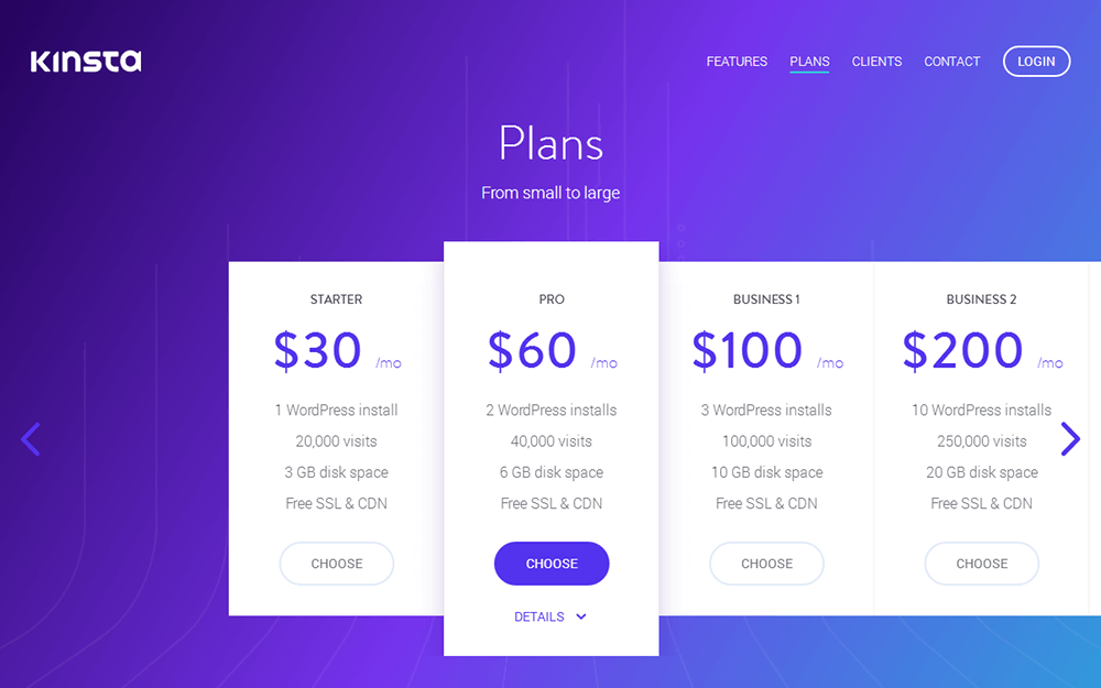 تسعير Kinsta