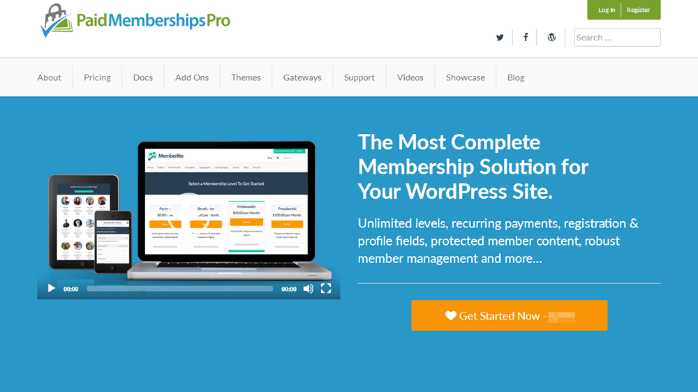 الاشتراكات المدفوعة البرنامج المساعد Pro WordPress