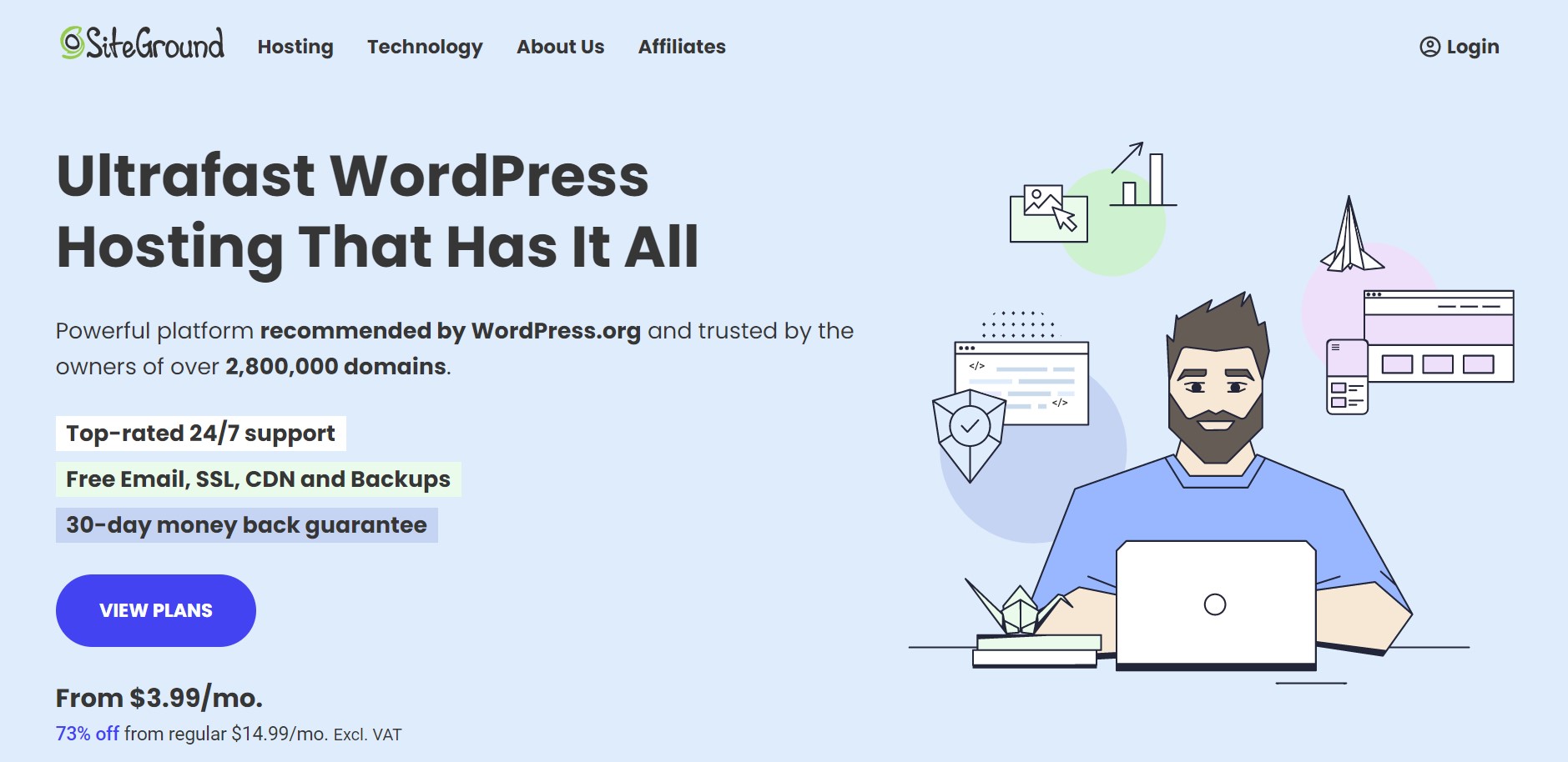 Meilleur hébergement pour site Web WordPress