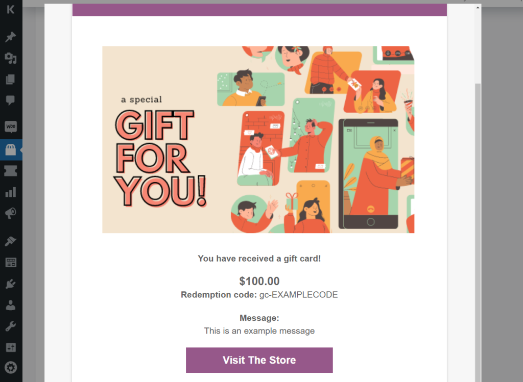 preview-gift-card - Kupon Lanjutan Gift card with a note