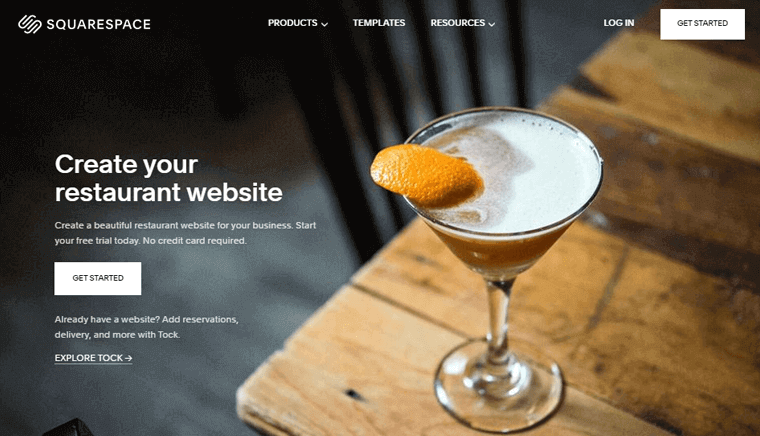 Squarespace レストランのウェブサイト テンプレートとウェブサイト ビルダー